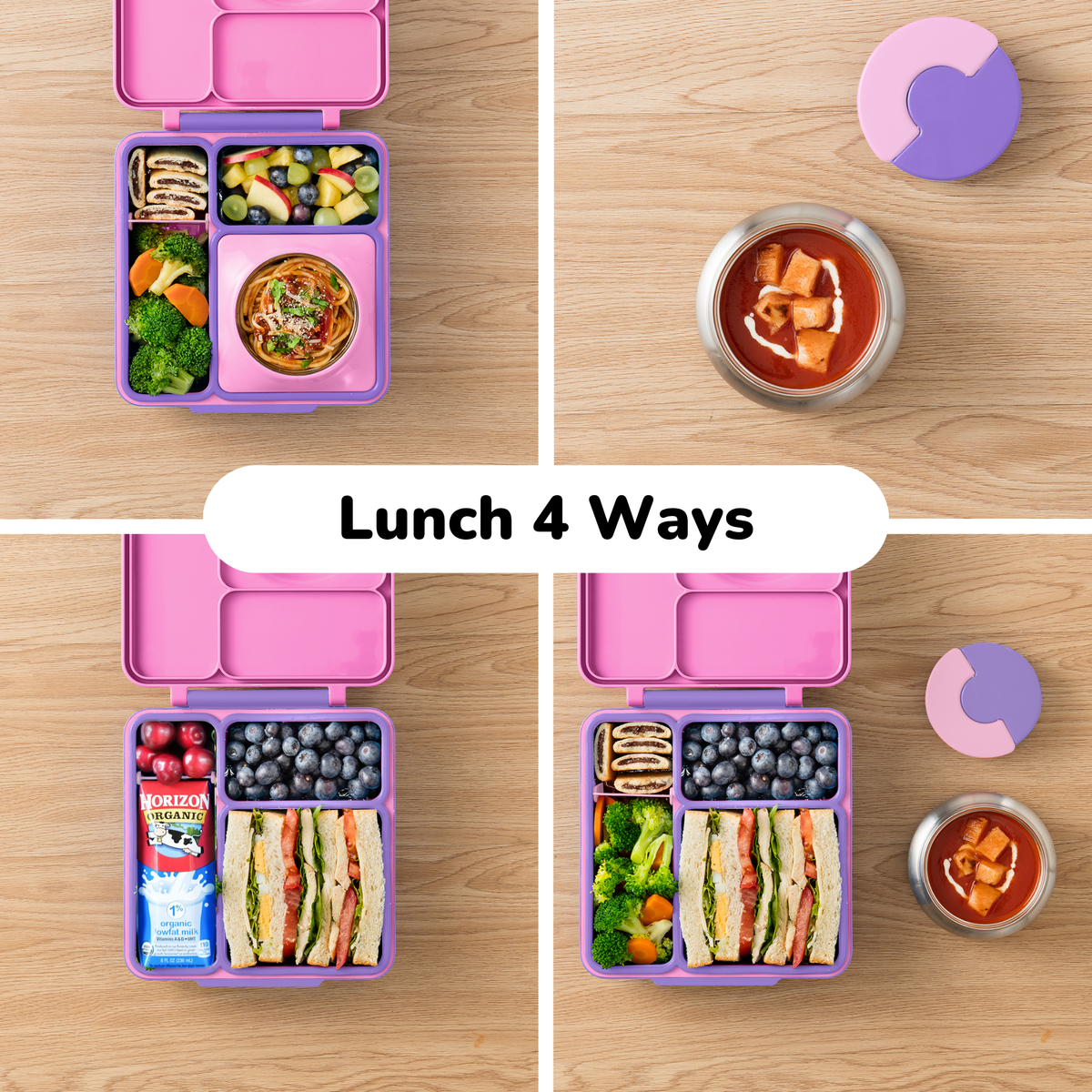 OmieBox V2 Bento Box for Kids - Insulated Bento Lunch Box - Unicorn ...