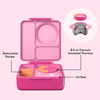 OmieBox V2 Bento Box for Kids - Insulated Bento Lunch Box - Pixie Pink - Lunch Boxes - Hot & Cold Lunch Box