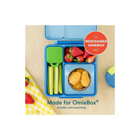 Omiedip - Silicone Dip Container 2 pack - Sea Blue and Green Snack Box for kids