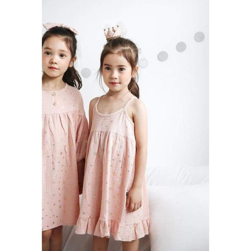Petite Hailey Yoloo SL Dress-Pink -HYPHEN KIDS