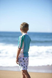 Short Sleeved Rash Guard - Swimsuit - not - on - sale