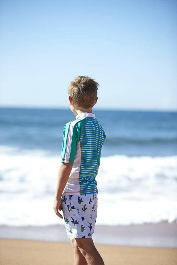 Short Sleeved Rash Guard - Swimsuit - not - on - sale