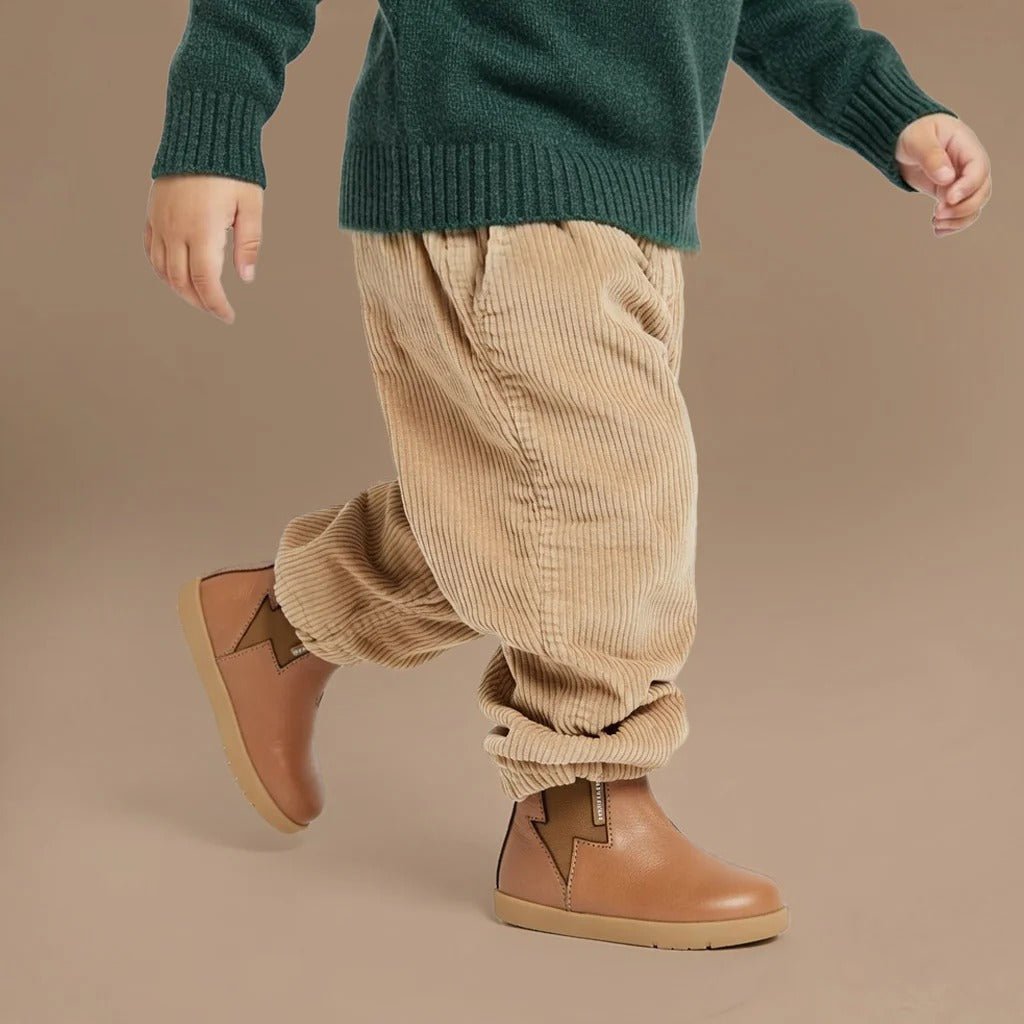 Shop Pretty Brave Bolt Tan NZ | Premium Little Kids Shoes for School Kids
