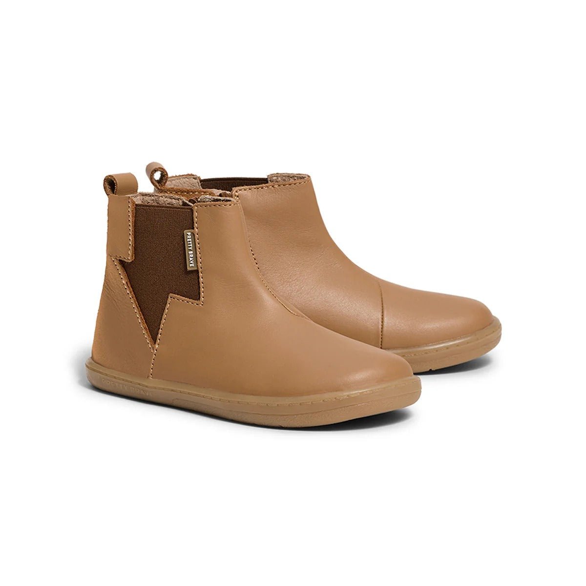 Shop Pretty Brave Bolt Tan NZ | Premium Little Kids Shoes for School Kids