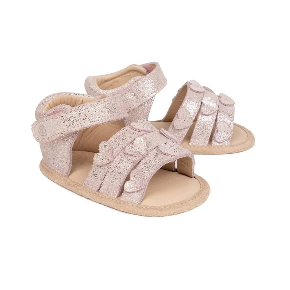 Pretty Brave Heart - Pink Shimmer – Baby Shoes NZ | Hyphen Kids