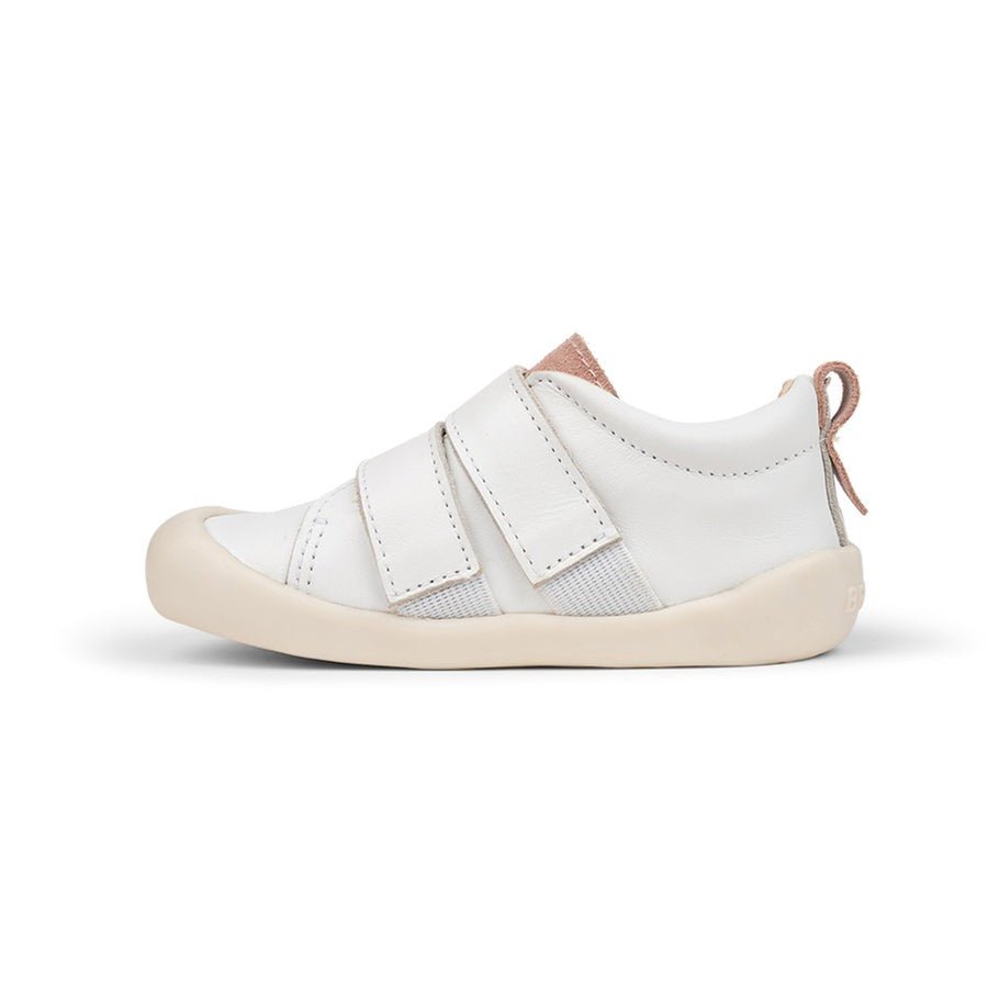 Shop Pretty Brave TOTO White/Blush NZ | Premium Toddler Shoes for School Kids