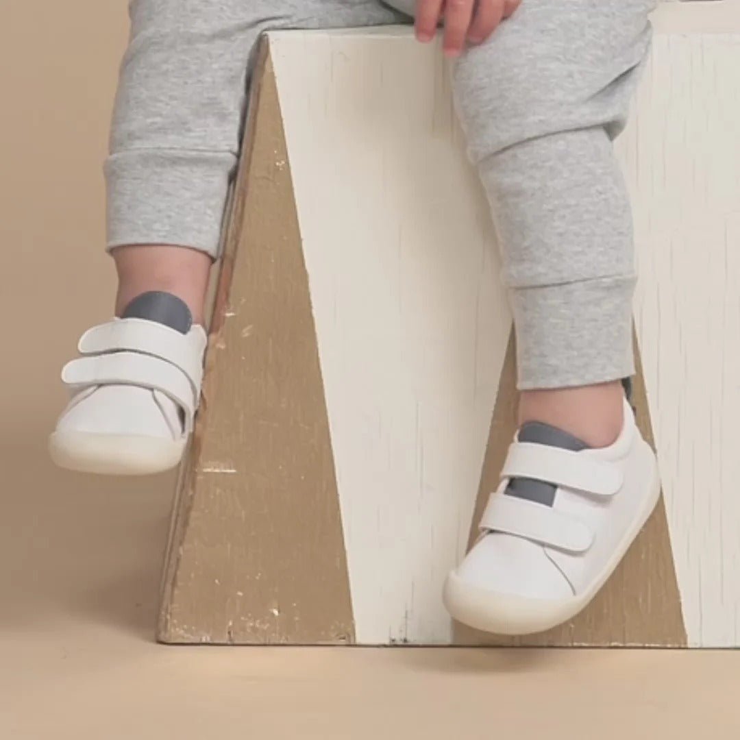 Pretty Brave TOTO White/Indigo – Toddler Shoes NZ | Hyphen Kids