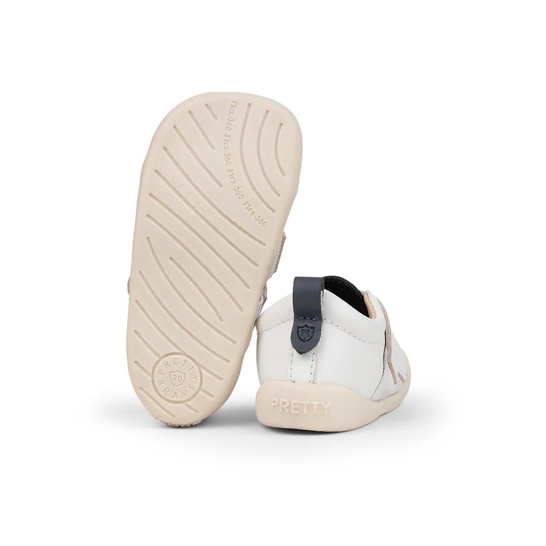 Pretty Brave TOTO White/Indigo – Toddler Shoes NZ | Hyphen Kids