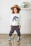 Rock Your Kid Black Chillax Trackpants - Pants - 10 - 11Y