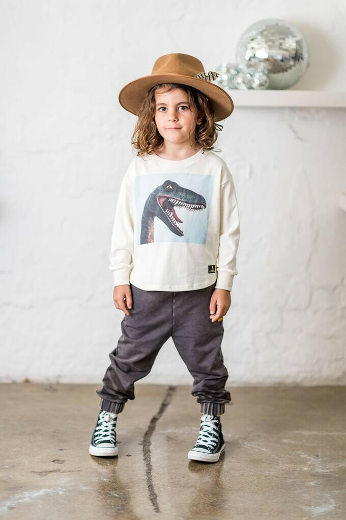 Rock Your Kid Black Chillax Trackpants - HYPHEN KIDS