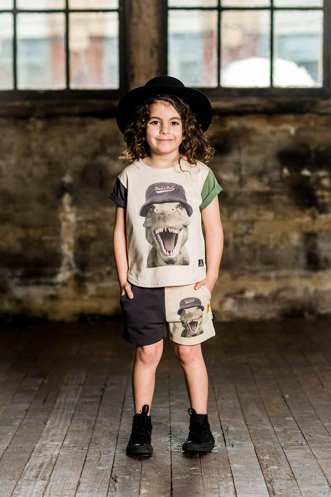 Rock Your Kid Rock N Roll Rex Shorts - HYPHEN KIDS