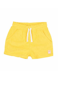 Rock Your Kid Yellow Terry Shorts - Shorts - 2 - 3Y