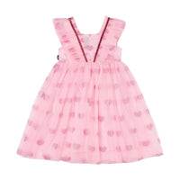 Rock Your Kid Pink Glitter Heart Tulle - Dresses - New