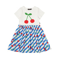 Rock Your Kid Cherry Stripes T-shirt Dress - Dresses - New