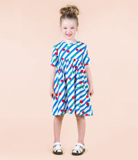 Rock Your Kid Cherry Stripes Dress - Dresses - New