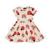 Rock Your Kid Love Bug Rainbow Waisted Dress - Dresses - New