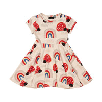 Rock Your Kid Love Bug Rainbow Waisted Dress - Dresses - New