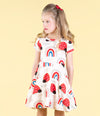 Rock Your Kid Love Bug Rainbow Waisted Dress - Dresses - New