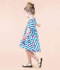 Rock Your Kid Cherry Stripes Dress - Dresses - New