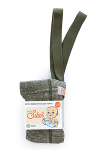 Silly Silas Footless Creamy Olive -HYPHEN KIDS