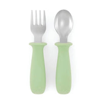 Skip Hop Besties Squad Fork & Spoon Set - Green – Utensils NZ | Hyphen Kids
