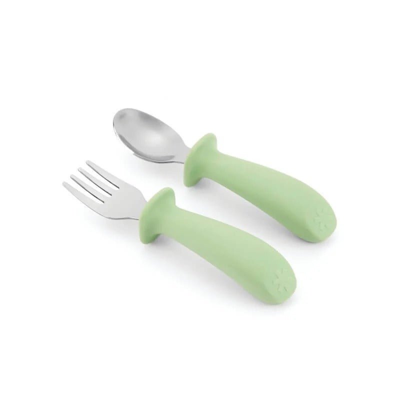 Skip Hop Besties Squad Fork & Spoon Set - Green – Utensils NZ | Hyphen Kids