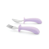 Skip Hop Besties Squad Fork & Spoon Set - Purple – Utensils NZ | Hyphen Kids