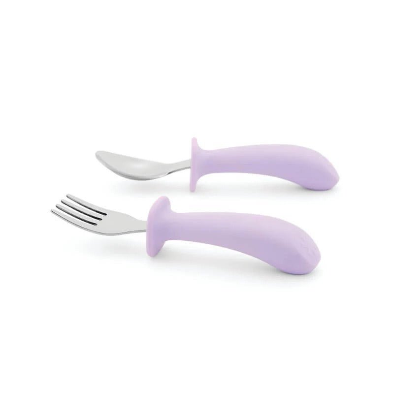 Skip Hop Besties Squad Fork & Spoon Set - Purple – Utensils NZ | Hyphen Kids