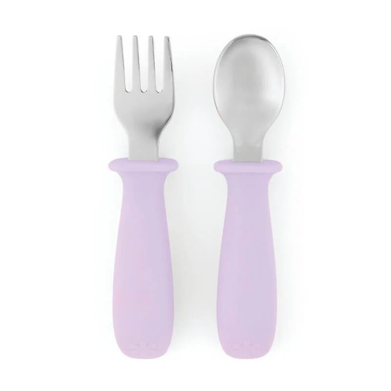 Skip Hop Besties Squad Fork & Spoon Set - Purple – Utensils NZ | Hyphen Kids