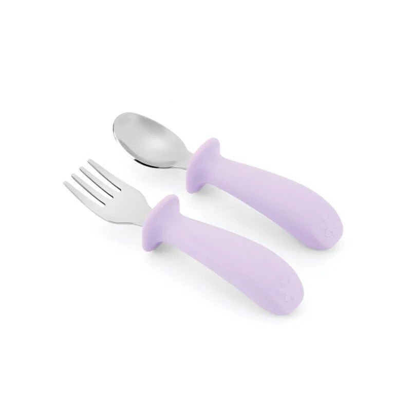 Skip Hop Besties Squad Fork & Spoon Set - Purple – Utensils NZ | Hyphen Kids