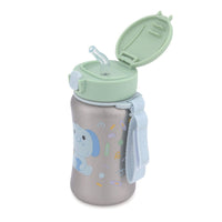Shop Skip Hop Besties Squad Stainless Steel Straw Bottle - Elephant 350ml NZ | Premium Thermos Bottle for School Kids