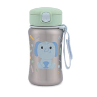 Shop Skip Hop Besties Squad Stainless Steel Straw Bottle - Elephant 350ml NZ | Premium Thermos Bottle for School Kids