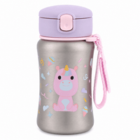 Shop Skip Hop Besties Squad Stainless Steel Straw Bottle - Unicorn 350ml NZ | Premium Thermos Bottle for School Kids
