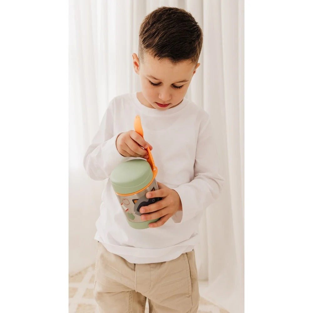 Skip Hop Zoo Insulated Food Jar - Racoon – Food Jar NZ | Hyphen Kids