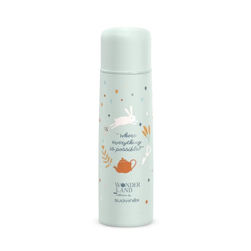 Suavinex Wonderland Thermos 500ml - Blue Turquoise – Thermos Bottle NZ | Hyphen Kids