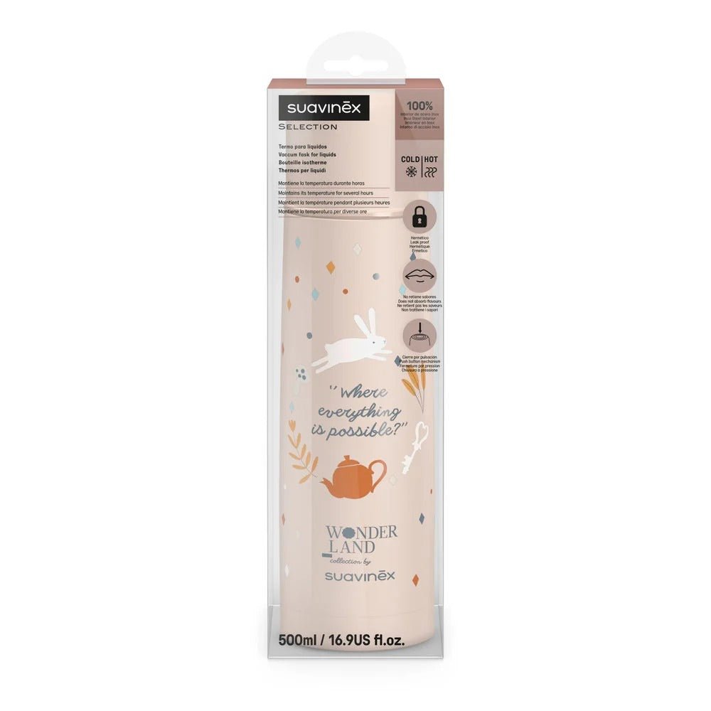 Suavinex Wonderland Thermos 500ml - Pink – Thermos Bottle NZ | Hyphen Kids
