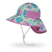 Shop Sunday Afternoons Kids Play Hat - Pink Tropical NZ | Premium Hats for School Kids