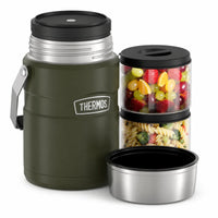 Shop Thermos Big Boss 1.39L Food Jar - Army Green NZ | Premium Thermos Lunchbox for School Kids