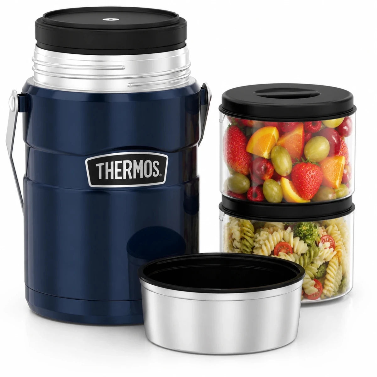 Shop Thermos Big Boss 1.39L Food Jar - Midnight NZ | Premium Thermos Lunchbox for School Kids