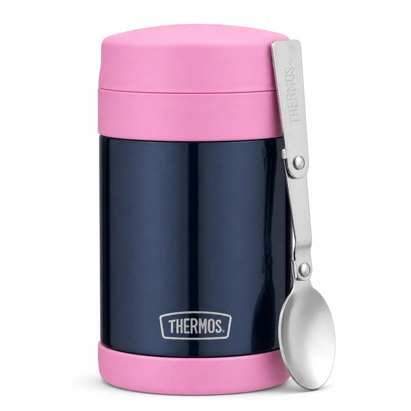 Thermos FUNtainer 470mL Food Jar – Denim Blue/Pink Thermos Lunchbox for kids