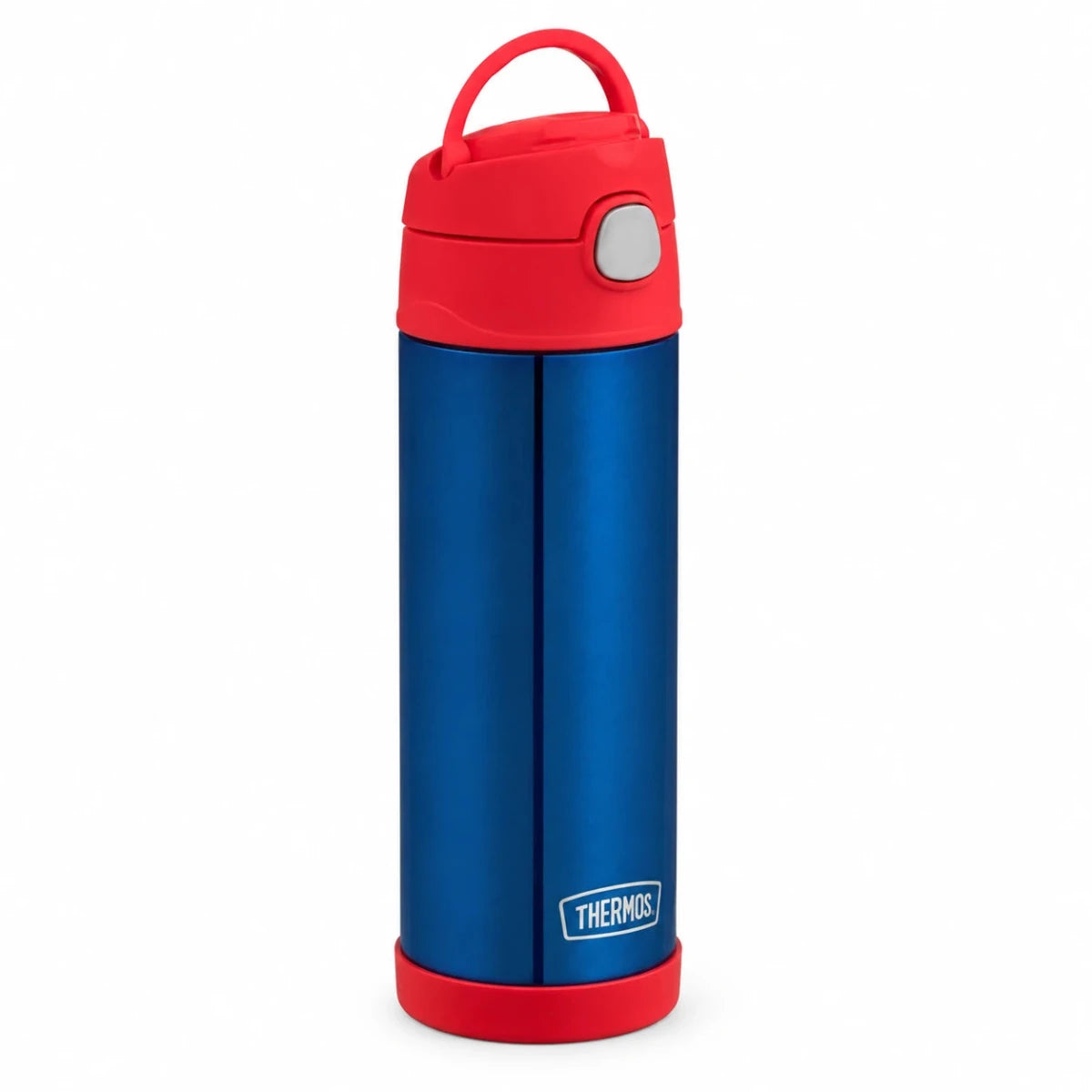 Shop Thermos FUNtainer Stainless Steel Drink Bottle - Navy/Red NZ | Premium Thermos Bottle for School Kids