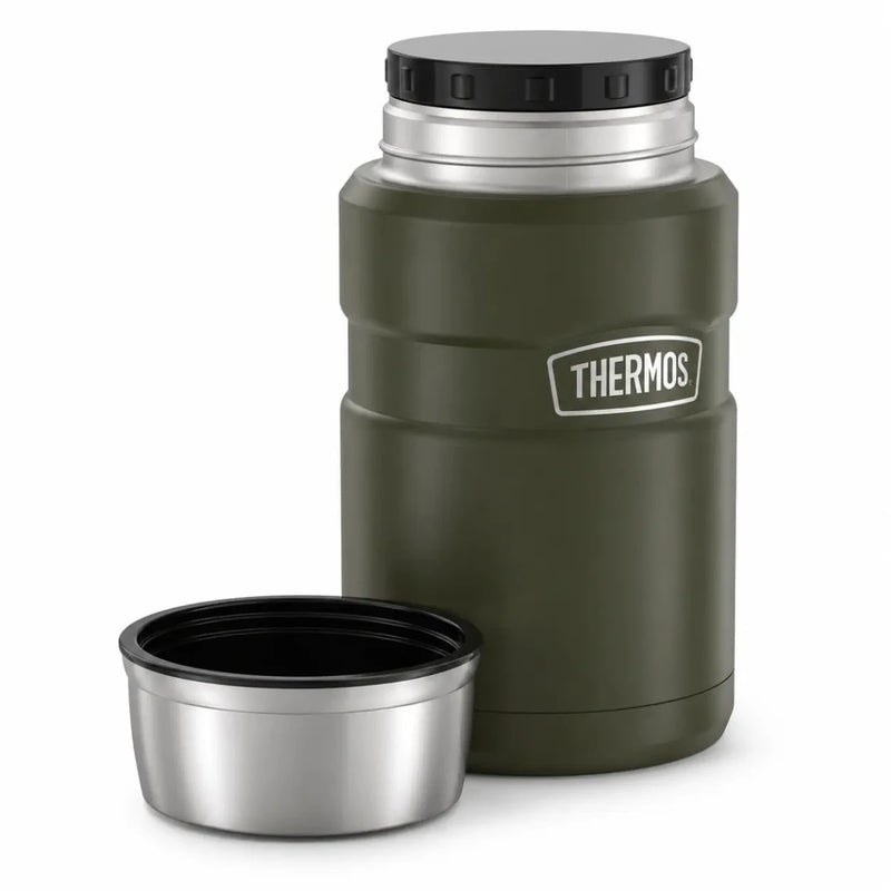 Thermos Stainless King Food Jar 710mL - Army Green Food Jar for kids