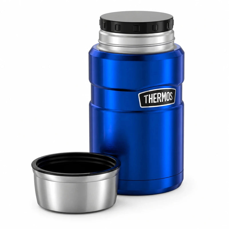 Thermos Stainless King Food Jar 710mL - Royal Blue Food Jar for kids