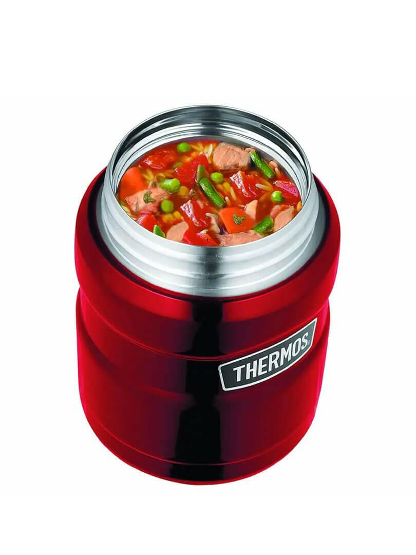 Thermos Food Jar | Vacuum Insulated 470ml Food Jar - Red - HYPHEN KIDS