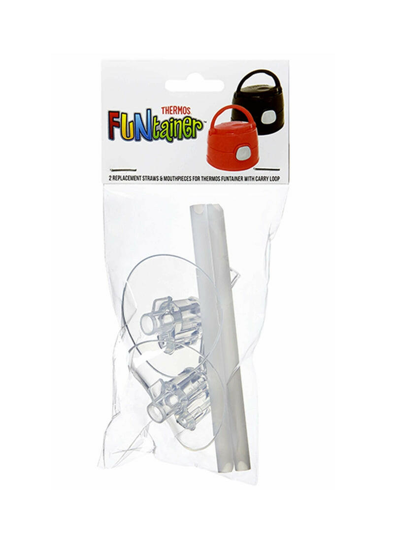 Thermos Funtainer Carry Loop Replacement Straws And Mouthpieces Value Pack - HYPHEN KIDS