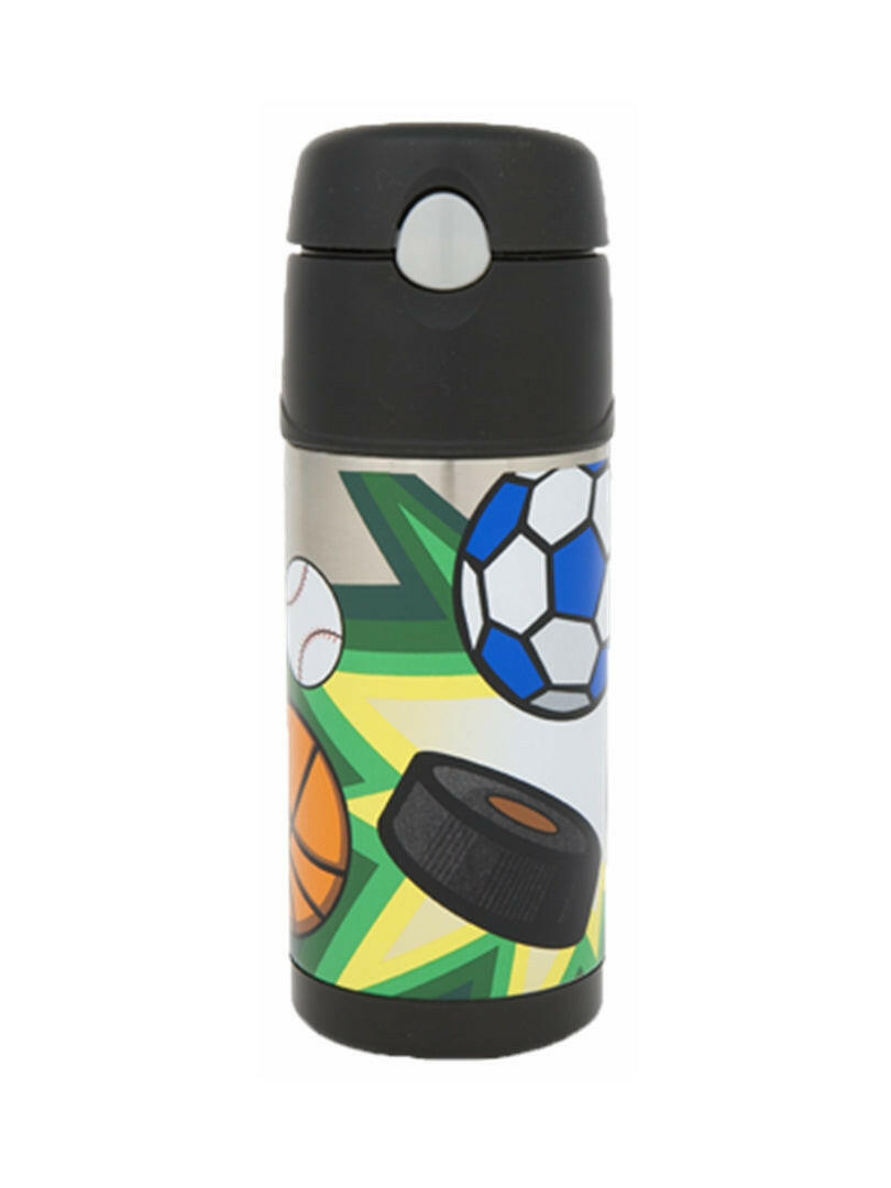 Thermos 355ml Funtainer Stainless Steel Water Bottle With Straw Multisport - Thermos Bottle - Insulated