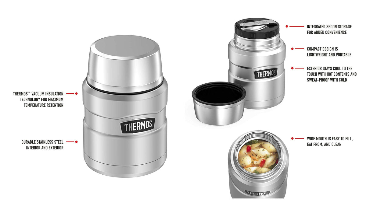 Thermos Vacuum Insulated 470ml Food Jar - Midnight Blue - HYPHEN KIDS