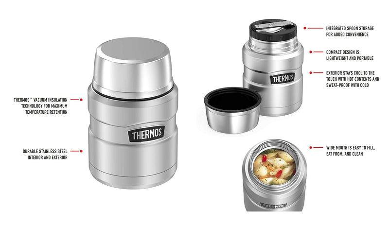 Thermos Vacuum Insulated 470ml Food Jar - Midnight Blue - HYPHEN KIDS