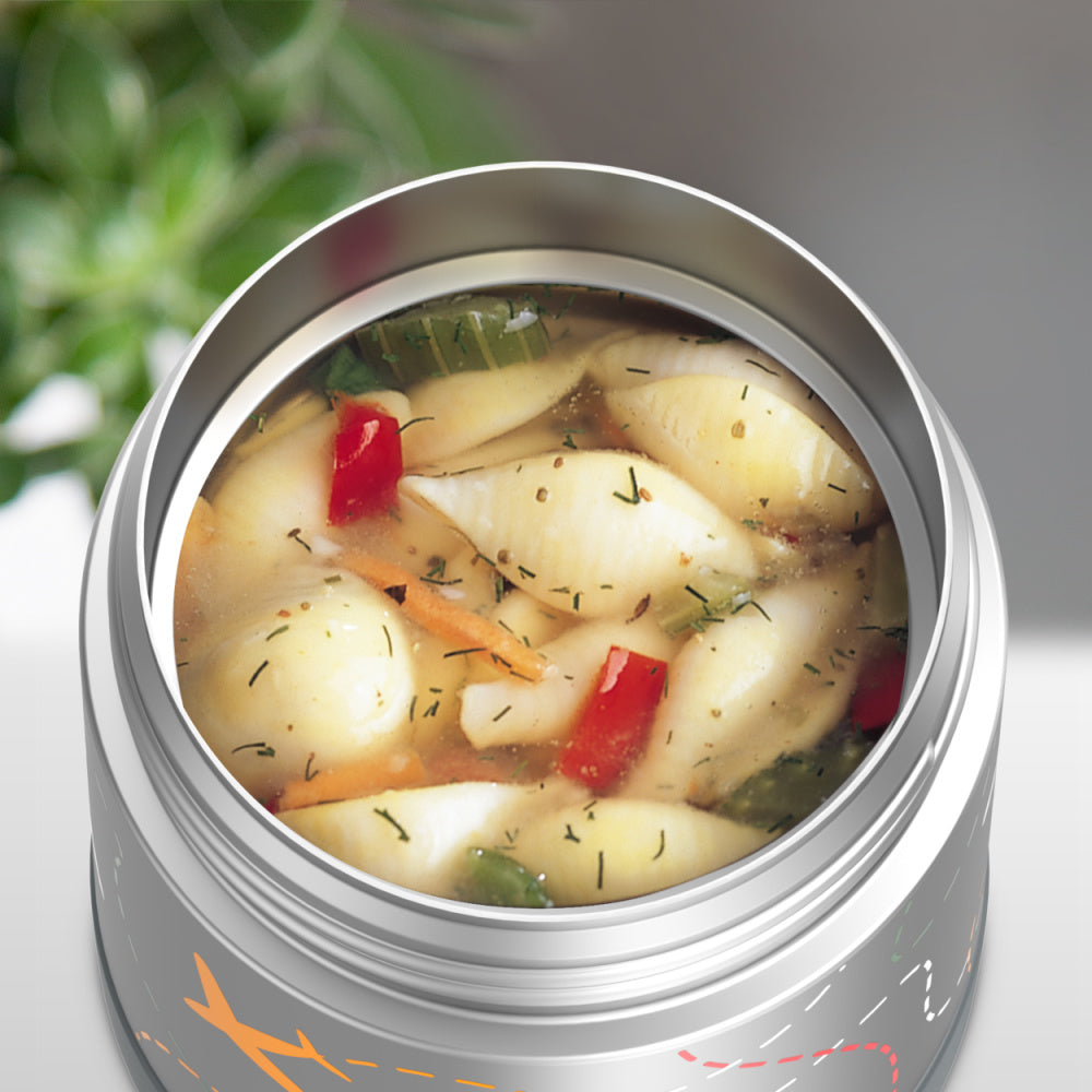 Yumbox Zuppa Thermal Food Jar With Spoon And Band - Neptune Blue-Food Jar-