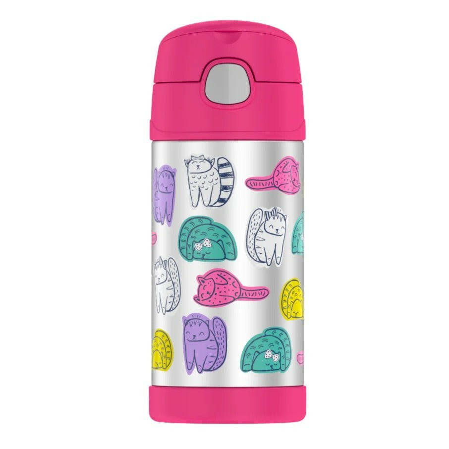 THERMOS 355ml FUNtainer® Vacuum Insulated Drink Bottle - FUN CATS - Thermos Bottle - Insulated